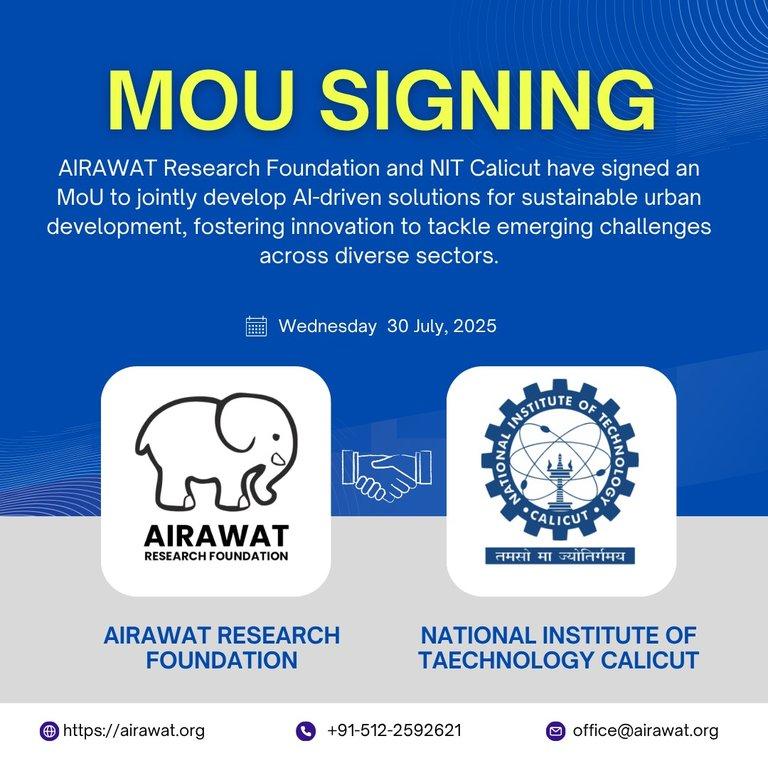 Mou signing between ARF and NIT Calicut